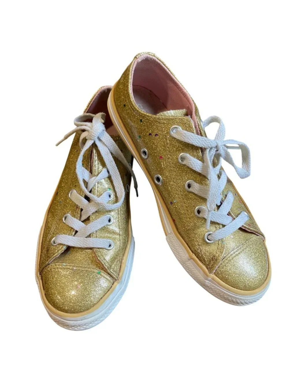 Converse Chuck Taylor All Star Galaxy Glimmer Low Top Sneakers Big Girls Size 2